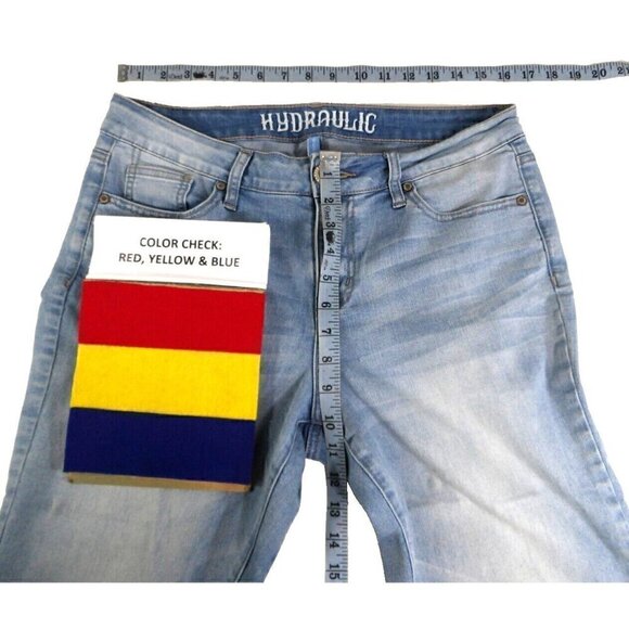 HYDRAULIC Nolita mid rise curvy skinny crop jeans 24.5" inseam women's size 10 - Picture 2 of 5